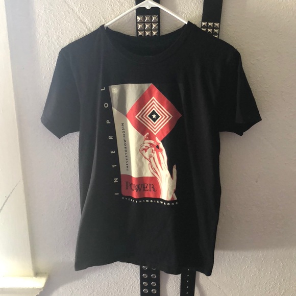interpol band t shirt